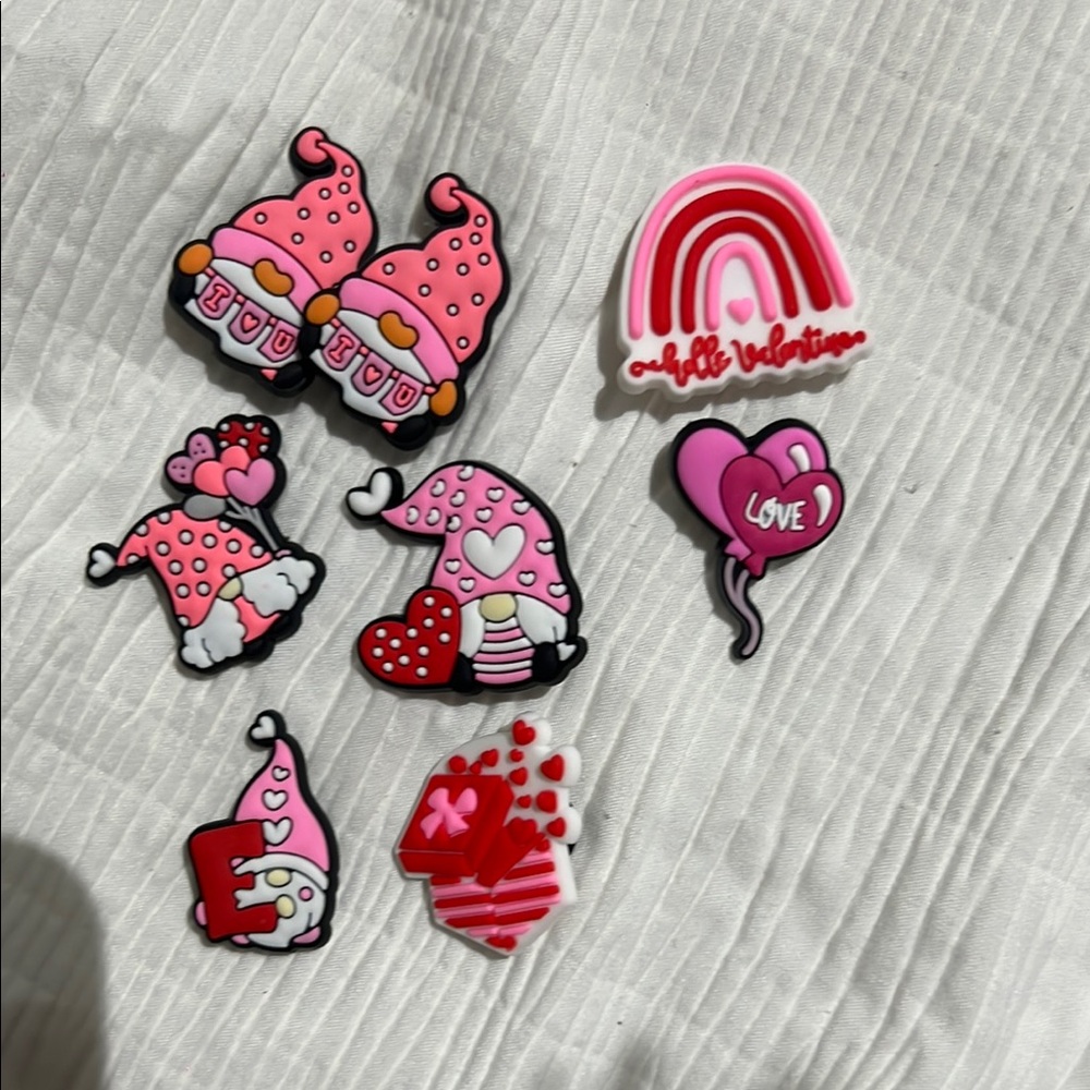 Valentine's Day Themed Shoe Charms